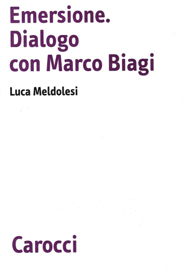 Copertina di Emersione. Dialogo con Marco Biagi